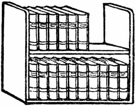 Полки с книгами раскраска