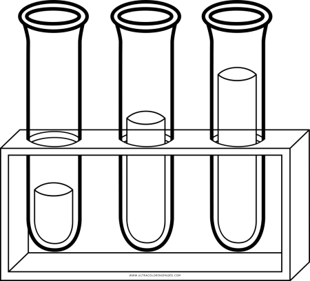 Пробирка раскраска