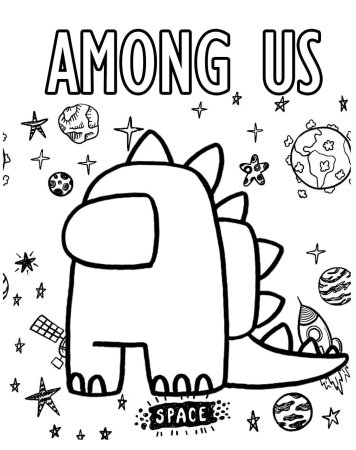 Among us раскраска