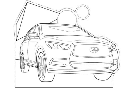 Раскраска автомобиль Инфинити qx80