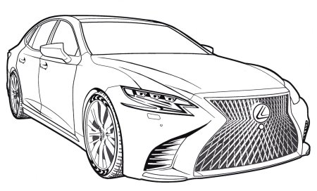 Лексус gs350 раскраска