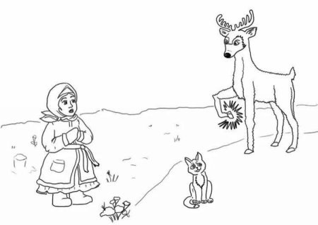 Бажов серебряное копытце черно-белое