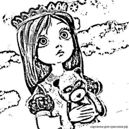 Раскраска царевны Соня