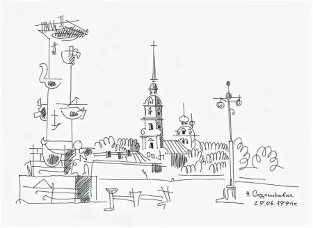 Санкт-Петербург зарисовки Петропавловская крепость