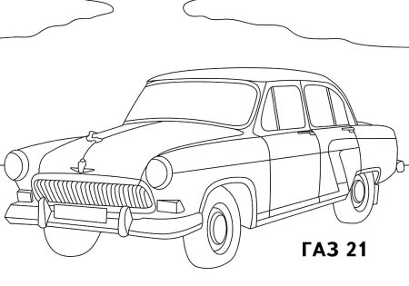 ГАЗ 31105 раскраска