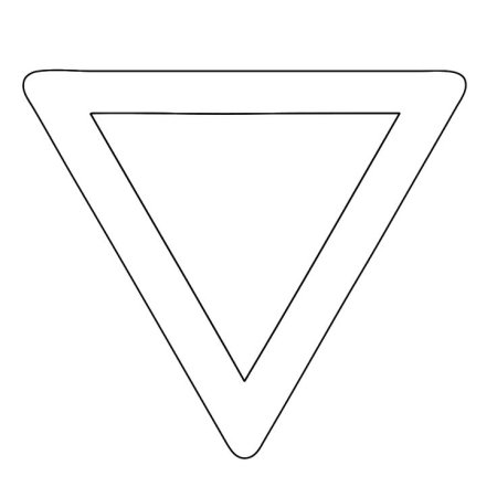 Дорожный знак треугольник
