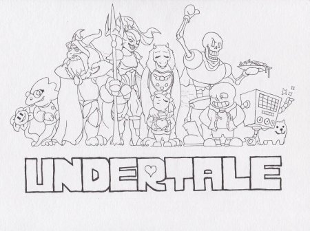 Раскраски Undertale