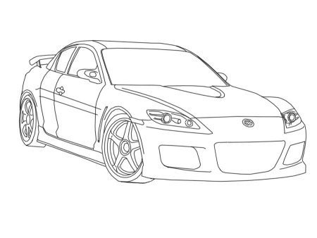 Раскраска Мазда RX-8