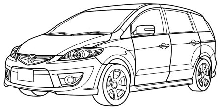 Раскраска Тойота Королла е120