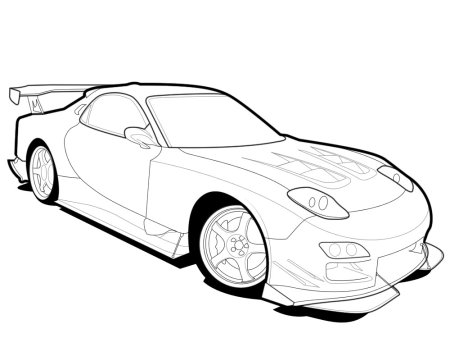 Mazda rx7 drawing