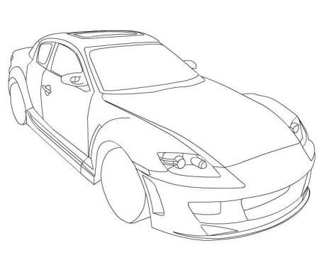 Раскраска Мазда RX-8