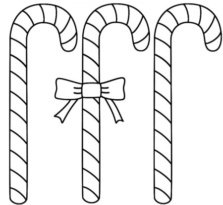 Карамельная трость Candy Cane раскраска