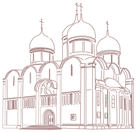 Успенский собор Московского Кремля чб