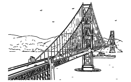 Картинки раскраски моста (42 фото)