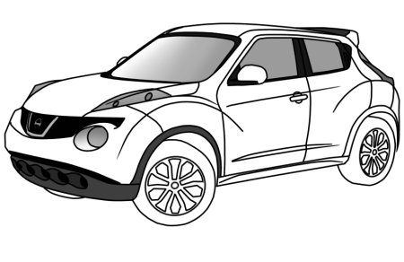Nissan x Trail t31 раскраска