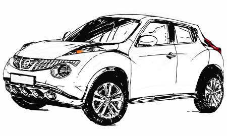 Раскраска Nissan x-Trail t32