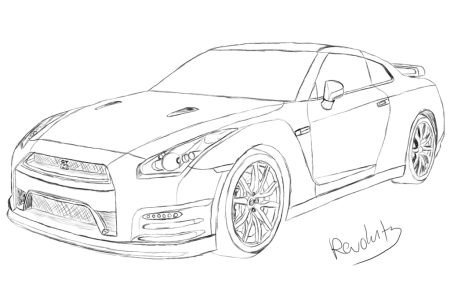 Nissan GTR r35 Blueprint