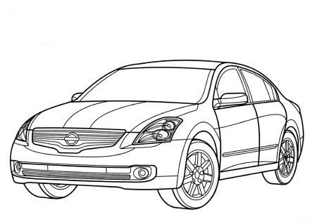 Раскраска Nissan x-Trail t32