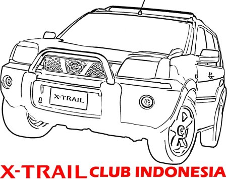 Раскраска Ниссан x-Trail