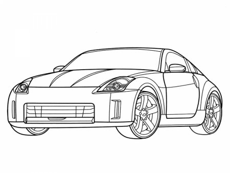 Nissan 350z раскраска