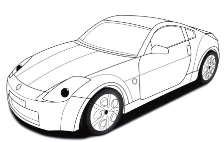 Nissan 350z раскраска