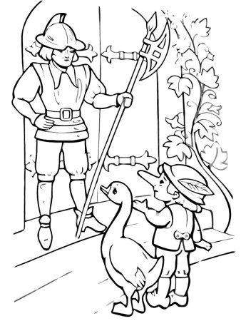 Гауф карлик нос раскраска