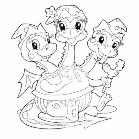 Змей Горыныч раскраска