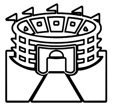 Стадион раскраска