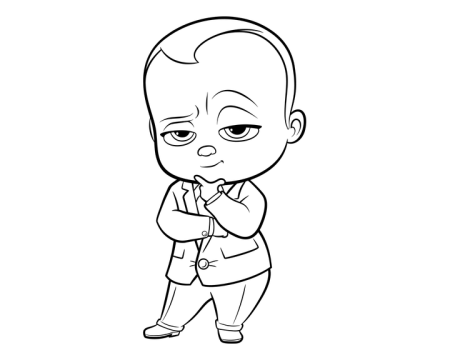 Раскраски Дисней босс молокоотсос