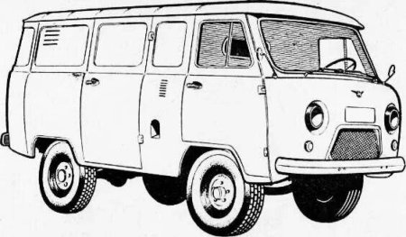 УАЗ 451м чертёж