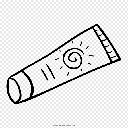 Тюбик черно белый