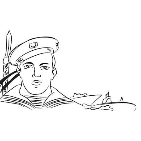 Раскраска моряк