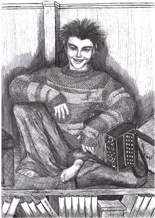 Раскраска баба Яга и Леший
