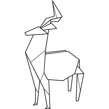 Рисунки животных из геометрических фигур