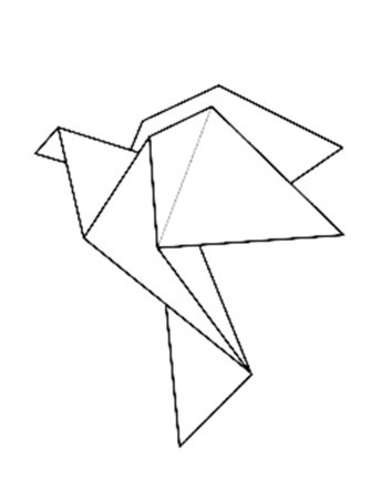 Оригами контур